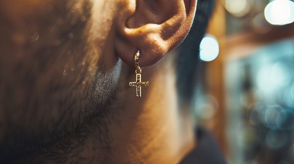 Guide pour acheter une boucle d'oreille croix homme